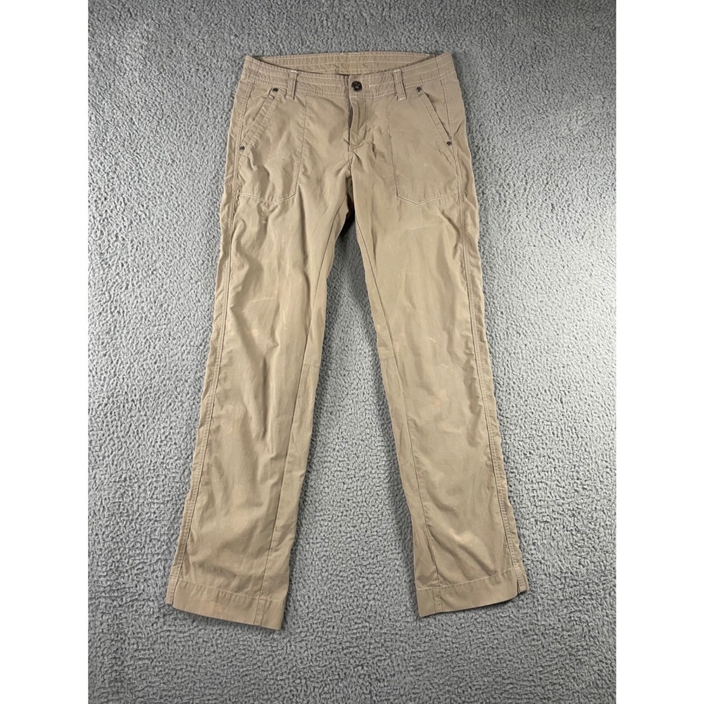 KUHL Cargo Pants Women 6 Mid Rise Straight‎ Leg Utility Outdoor Grunge Bleached